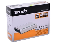 Настольный неуправляемый коммутатор TENDA S108 (mini), 8 портов Ethernet 10/100 Мбит/сек, пластиковы