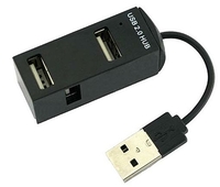 USB HUB KAKUSIGA KSC-1416 4 in 1 на 3 USB + 1 USB-C black