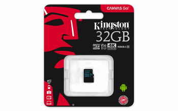 Карта памяти microSDHC UHS-I KINGSTON Canvas Go 32 ГБ, 90 МБ/с, Class 10, SDCG2/32GBSP