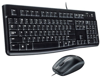 Комплект Logitech Desktop MK120 (920-002589) клавиатура K120 черная, мышь M100, цвет черный, USB