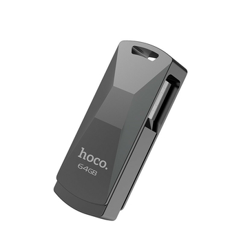 Накопитель USB Flash (USB 3.0) 64GB Hoco UD5 Wisdom Металический корпус Черный