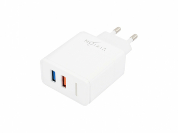 СЗУ VIXION H2 (1-USB QC 3.0/2-USB 2.4A) + Type-C кабель 1м (белый)