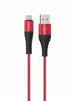 Кабель USB HOCO (X38) microUSB (1м) (красный)