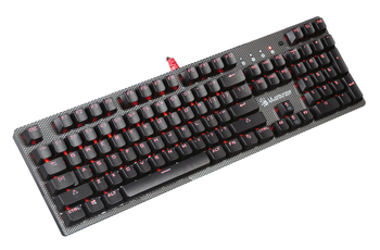 Клавиатура A4 Bloody B800 серый/черный USB Gamer LED