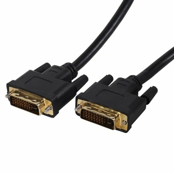 Кабель DeTech  DVI M-M (24+1) Gold, 30 AWG 2 ferrites 3M