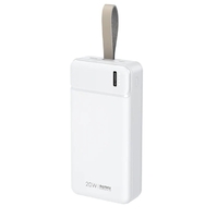 Внешний Аккумулятор (Power Bank) Remax RPP-289 30000 mAh (20W, QC, PD MicroUSB,Type-C) Белый