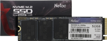 Накопитель SSD (M.2 2280) (NVMe) Netac 512Gb NV2000 (NT01NV2000-512-E4X) NVme