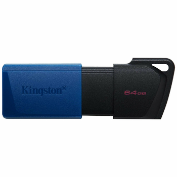 Накопитель USB Flash 64GB 3.2 Kingston DataTraveler Exodia M (черный/синий)