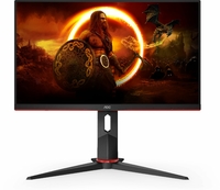 24" Монитор AOC 24G2SU/BK черный 1920x1080 (FullHD)@165 Гц, VA, LED, 3000:1, 350 Кд/м², 178°/178°, D