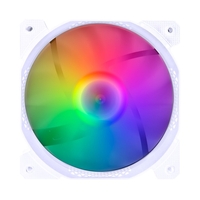 Вентилятор 1STPLAYER F1-PLUS F1-PLUS-WH 140mm, LED 5-color, 1000rpm, 3pin. white. bulk
