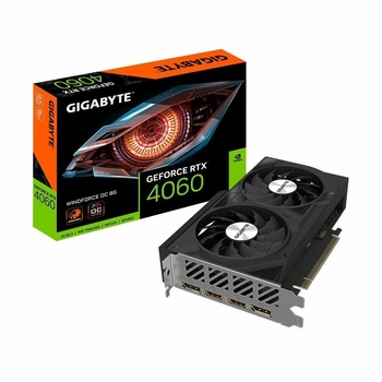 Видеокарта Gigabyte RTX4060 D6 (GV-N4060D6-8GD) 8GB GDDR6 128-bit DPx2 HDMIx2 1FAN RTL