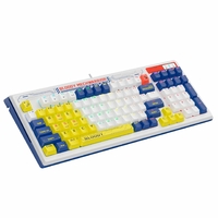 Клавиатура A4Tech Bloody B950 игровая, механическая, влагоустойчивая, подсветка, USB, сине-белый