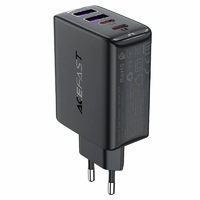 СЗУ Type-C Acefast A108 (67W, PD, 3 порта, GaN) Черный