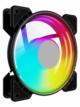 Вентилятор Powercase (M6-14-LED) 5 color LED 140x140х25мм Bulk