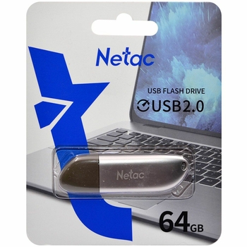 Накопитель USB Drive Netac U352 USB2.0 64GB NT03U352N-064G-20PN