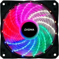 Вентилятор Digma DFAN-FRGB2 120x120x25mm 3-pin 4-pin (Molex)23dB 115gr LED Ret