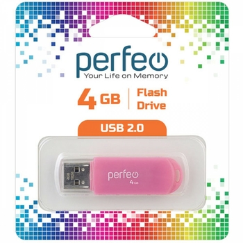 Флеш-драйв Perfeo 4Gb C03 Pink