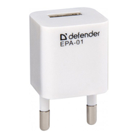 Сетевой адаптер EPA-01 1 USB, 5V/1А, пакет Defender