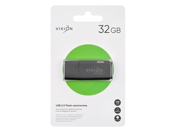 Накопитель USB Flash 32GB 2.0 VIXION Shark Eyes (черный)