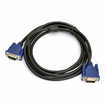 Кабель DeTech VGA 3m HD15PM-M 30AWG Feritte*2