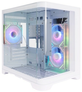Корпус 1STPLAYER UVIEW UV5 White (UV5-WH) / mATX