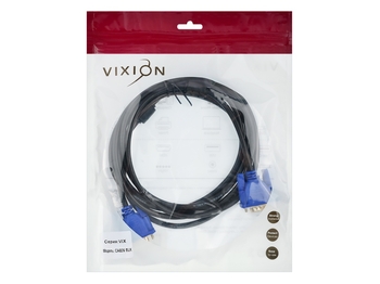 Кабель VIXION CAB26 VGA (M) - VGA (M) 3m (черный)