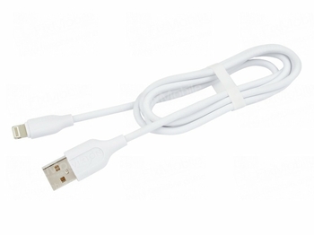 Кабель USB VIXION (K12i) для iPhone Lightning 8 pin (1м) силиконовый (белый)