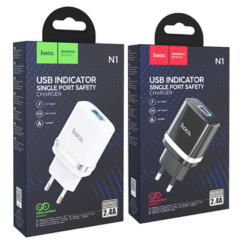 СЗУ HOCO N1 (1-USB/2.4A) (черный)