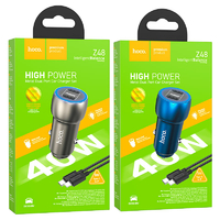АЗУ HOCO Type-C Z48 (40W, PD, 2Type-C) Серый