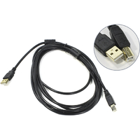 Кабель Exegate EX138946RUS USB 2.0 A-B 1.8м 2 фильтра, позолоченные контакты