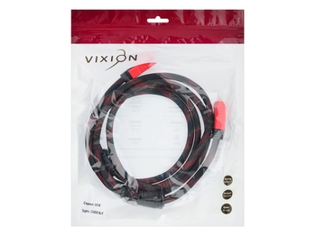 Кабель VIXION CAB39 HDMI (M) - HDMI (M) 1.8m (черный)