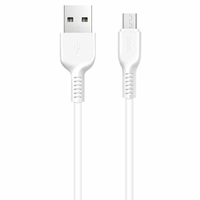 Кабель USB HOCO (X20) microUSB (3м) (белый)