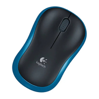 Мышь беспроводная Logitech M186 [910-004132] синий