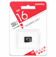 Карта памяти Smart Buy micro SDHS 16GB Class10 (без адаптеров)