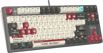 Клавиатура A4Tech Bloody S87 Pixels Red механическая серый/белый USB Multimedia for gamer LED