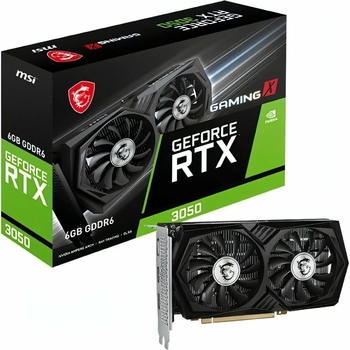 Видеокарта MSI RTX 3050 VENTUS 2X 6G OC NVIDIA GeForce RTX 3050 6Gb PCI-E 4.0 128bit GDDR6 1492/1400
