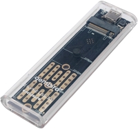 Внешний корпус Gembird EEM2-NVME-2 USB 3.1 для M2 NVME порт Type-С, пластик, прозрачный
