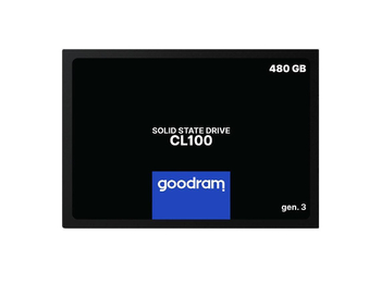 SSD Goodram CL100 SSDPR-CL100-480-G3 480Gb (2.5", SATA3, up to 540/460MBs, TLC, 7mm) gen.3