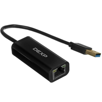 Сетевая карта DEXP ZH-USB3 1 x RJ-45, 1000 Мбит/сек, 100 Мбит/сек, USB 3.0