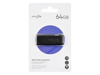 Накопитель USB Flash 64GB 2.0 VIXION Shark Eyes (черный)